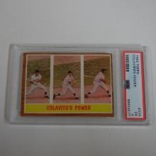 1962 TOPPS BASEBALL #314 ROCKY COLAVITO - COLAVITOS POWER GRADED PSA 5 EX