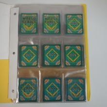 1991 SCORE BASEBALL WORLD SERIES TRIVIA LENTICULAR MINI CARD SET