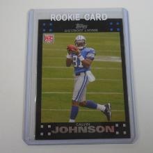 2007 TOPPS FOOTBALL CALVIN JOHNSON ROOKIE CARD LIONS HOF