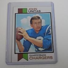 1973 TOPPS FOOTBALL #455 JOHNNY UNITAS SAN DIEGO CHARGERS