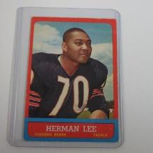 1963 TOPPS FOOTBALL #67 HERMAN LEE ROOKIE CARD