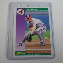 1992 SCORE JIM THOME ROOKIE CARD INDIANS HOF