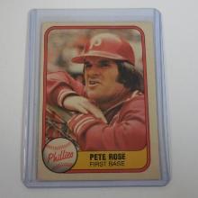 1981 FLEER BASEBALL PETE ROSE PHILADELPHIA PHILLIES