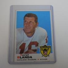 1969 TOPPS FOOTBALL #232 GEORGE BLANDA OAKLAND RAIDERS HOF