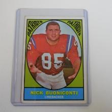 1967 TOPPS FOOTBALL #13 NICK BUONICONTI BOSTON PATRIOTS