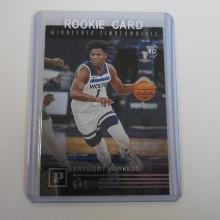 2020-21 PANINI BASKETBALL ANTHONY EDWARDS ROOKIE CARD