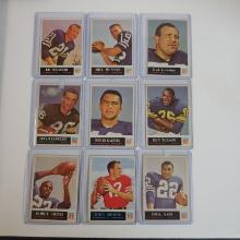 1965 PHILADELPHIA FOOTBALL VINTAGE NINE CARD LOT