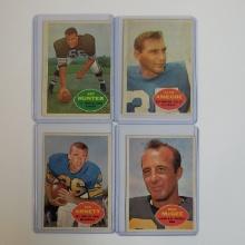 1960 TOPPS FOOTBALL VINTAGE FOUR CARD LOT