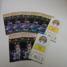 1986 LEAF BASEBALL ALL STAR GAME TAB CARDS MIKE SCHMIDT CAL RIPKEN JR