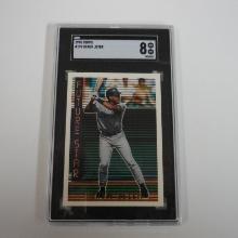 1995 TOPPS BASEBALL DEREK JETER FUTURE STARS ROOKIE CARD SGC 8 NM-MT