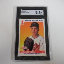 1991 SCORE BASEBALL MIKE MUSSINA ROOKIE CARD GRADED SGC 9.5 MINT PLUS