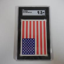 1991 SCORE #737 AMERICA FLAG OPERATION DESERT STORM GRADED SGC 9.5 MINT PLUS