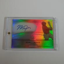 2010 BOWMAN PLATINUM MIKE TROUT AUTOGRAPHED ROOKIE CARD REFRACTOR BV$$$$