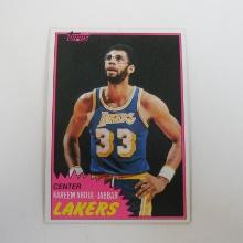 1981-82 TOPPS BASKETBALL #20 KAREEM ABDUL JABBAR LOS ANGELES LAKERS