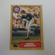 1987 TOPPS TRADED GREG MADDUX ROOKIE CARD CUBS HOF