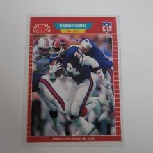 1989 PRO SET THURMAN THOMAS ROOKIE CARD BILLS HOF