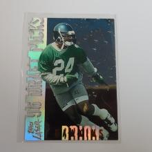 RARE 1996 TOPPS LASER BRIAN DAWKINS DIE CUT HOLOFOIL ROOKIE CARD