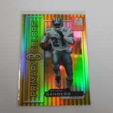 1999 DONRUSS ELITE DEION SANDERS PRIMARY COLORS GOLD #D 1838/1875 COWBOYS