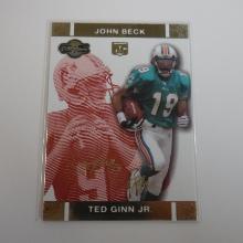 2007 TOPPS CO-SIGNERS JOHN BECK TED GINN JR GOLD ROOKIE CARD #D 202/399