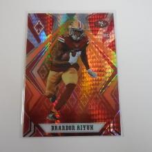 2020 PANINI PHOENIX BRANDON AIYUK FIREBURST PRIZM ROOKIE CARD SP 49ERS