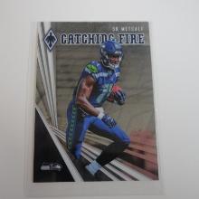 2019 PANINI PHOENIX DK METCALF CATCHING FIRE ROOKIE CARD