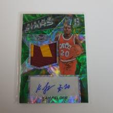 2016-17 PANINI SPECTRA KAY FELDER RISING STARS AUTOGRAPH PATCH CARD #D 18/25