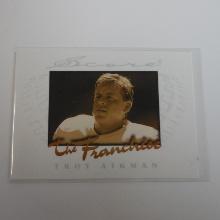 1997 SCORE FOOTBALL TROY AIKMAN THE FRANCHISE COWBOYS