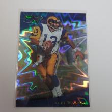 RARE 1999 SCORE KURT WARNER 2000 QUANTUM LEAF PREVIEW HOLO ROOKIE CARD