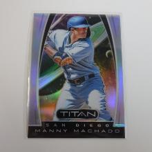 2019 PANINI CHRONICLES TITAN MANNY MACHADO SILVER PRIZM