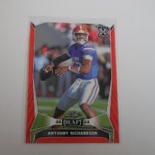 2023 LEAF DRAFT ANTHONY RICHARDSON RED ROOKIE CARD