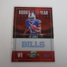 2017 PANINI CONTENDERS OPTIC ZAY JONES ROOKIE OF YEAR RED PRIZM RC #D 42/49 BILLS