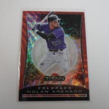 2020 PANINI CHRONICLES TITAN NOLAN ARENADO RED WAVE PRIZM #D 193/199