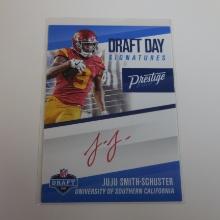 2017 PANINI PRESTIGE JUJU SMITH SCHUSTER RARE RED INK AUTOGRAPHED ROOKIE CARD