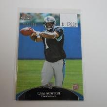 2011 TOPPS PRIME FOOTBALL CAM NEWTON ROOKIE CARD #D 319/930 PANTHERS