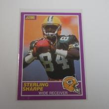 1989 SCORE SUPPLIMENTAL STERLING SHARPE ROOKIE CARD