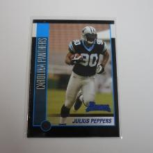 2002 BOWMAN FOOTBALL JULIUS PEPPERS ROOKIE CARD