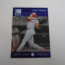 1998 DONRUSS ELITE BARRY LARKIN CRAFTSMEN BLUE #D 0236/3500 REDS CARDINALS ERR