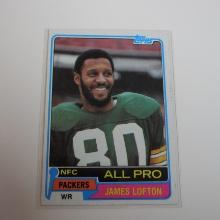 1981 TOPPS FOOTBALL JAMES LOFTON ALL PRO