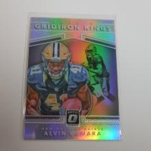 2017 PANINI DONRUSS OPTIC ALVIN KAMARA SILVER PRIZM GRIDIRON KINGS ROOKIE CARD