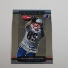 2010 TOPPS PLATINUM AARON HERNANDEZ ROOKIE CARD PATRIOTS