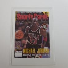 1990'S SPORTS CARD MAGAZINE GUIDE MICHAEL JORDAN ADVERTISEMENT CARD