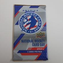 2021 UPPER DECK NATIONAL HOCKEY CARD DAY FACTORY SEALED PACK