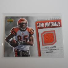 2006 UPPER DECK CHAD JOHNSON STAR MATERIALS GAME USED JERSEY CARD