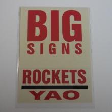 2003-04 FLEER PLATINUM YAO MING BIG SIGNS HOUSTON ROCKETS