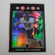 2008 TOPPS CHROME BRIAN URLACHER REFRACTOR CARD CHICAGO BEARS