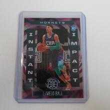 2020-21 PANINI ILLUSIONS LAMELO BALL INSTANT IMPACT ROOKIE CARD HORNETS