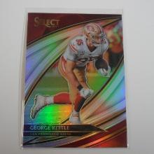 2019 PANINI SELECT GEORGE KITTLE SILVER PRIZM 49ERS SP