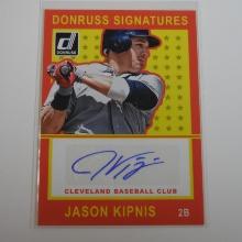 2014 PANINI DONRUSS JASON KIPNIS SIGNATURE SERIES AUTOGRAPH INDIANS