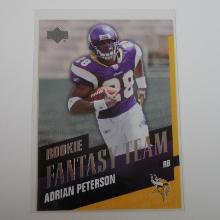 2007 UPPER DECK ADRIAN PETERSON ROOKIE FANTASY TEAM ROOKIE CARD