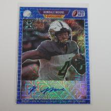 2021 LEAF PRO SET RONDALE MOORE AUTOGRAPHED ROOKIE CARD #D 17/30